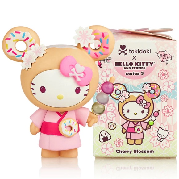 Hello Kitty Tokidoki Hello Kitty and Friends Series 3 Cherry Blossom NWT NIB HTF - Picture 3 of 4